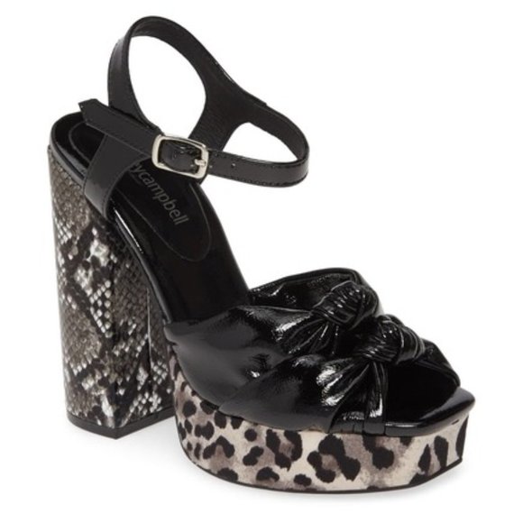 Jeffrey Campbell Grey Sevenzero Platform Sandal - Picture 1 of 9
